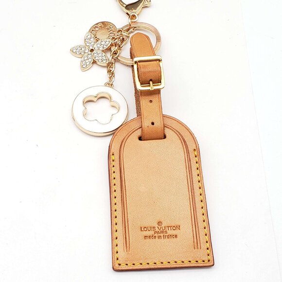 Authentic Louis Vuitton Luggage tag with Unbranded Keychain, Keycharm 120425 - Picture 2 of 7
